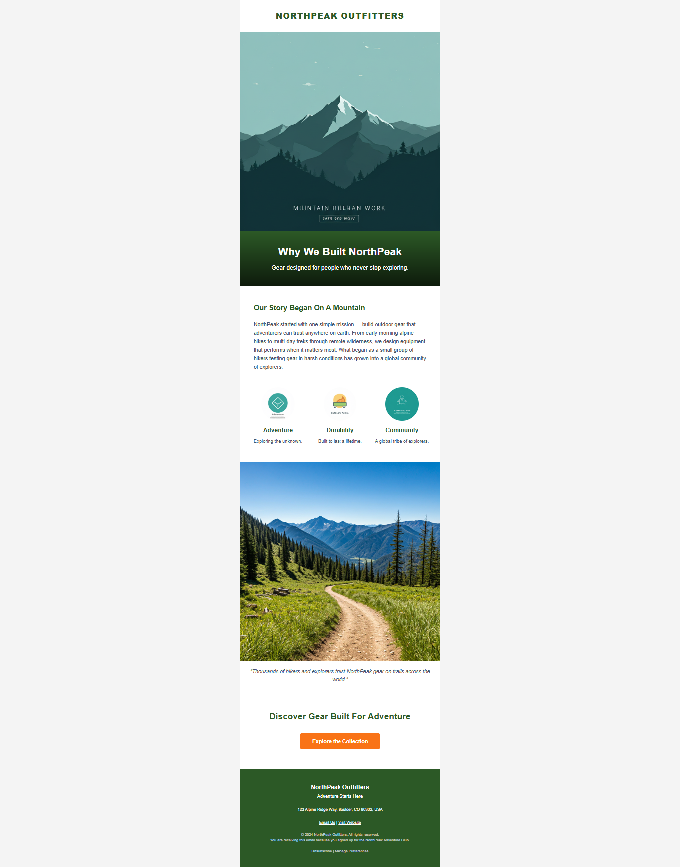 Education flow email design preview