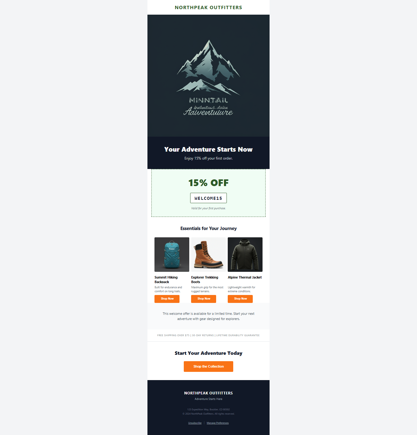 Final reminder email design preview